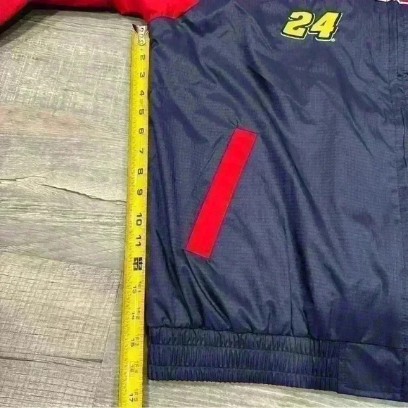Vintage Chase Authentics Medium Jeff Gordon Nascar Windbreaker Jacket - Picture 14 of 16